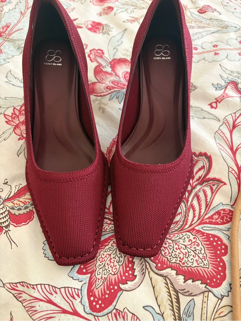 Brand new Burgundy Knit Shoes